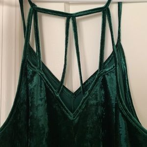 Flowy plush velvet tank top NWOT